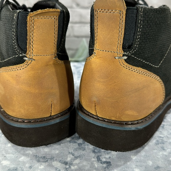 Nunn Bush Barklay Black Leather Plain Toe Casual Lace-Up Ankle Boots Men’s 9M - Picture 13 of 14